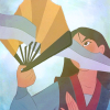 fictional_fans: Disney's Mulan using a paper fan to defend against a sword (Default)