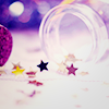 machinaperegrina: Star-shaped glitter coming off glass jar (temp icon 11)