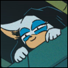 pumpkinlumpin: [IDW Sonic Comic] A cutely simplified drawing of Rouge, eavesdropping with a smug look. (oh you don't say?)