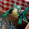 hophophopper: Hopper1 leaning on a box of Christmas decorations. (Decorations)
