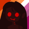 mentat_emulator: shadowy vampire girl with red eyes (dark vampire)