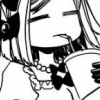 tardybird: Character from Umineko no Naku Koro Ni. Lambdadelta taking sip. (i just don't get difficult stuff!)