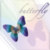 ext_1774: butterfly against blue background (Avengers -- Tony)