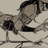 anatural: Korra lies on top of Mako (Shippy: Pressed Together)