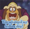 jadelennox: D'Argo from Farscape, Looney Tunes style: "You sabotaged my frelling ship!" (farscape)