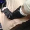 davidgillon: A foot, mine, in a camwalker brace (Boot)