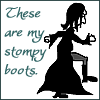 felaine: (stompy boots)